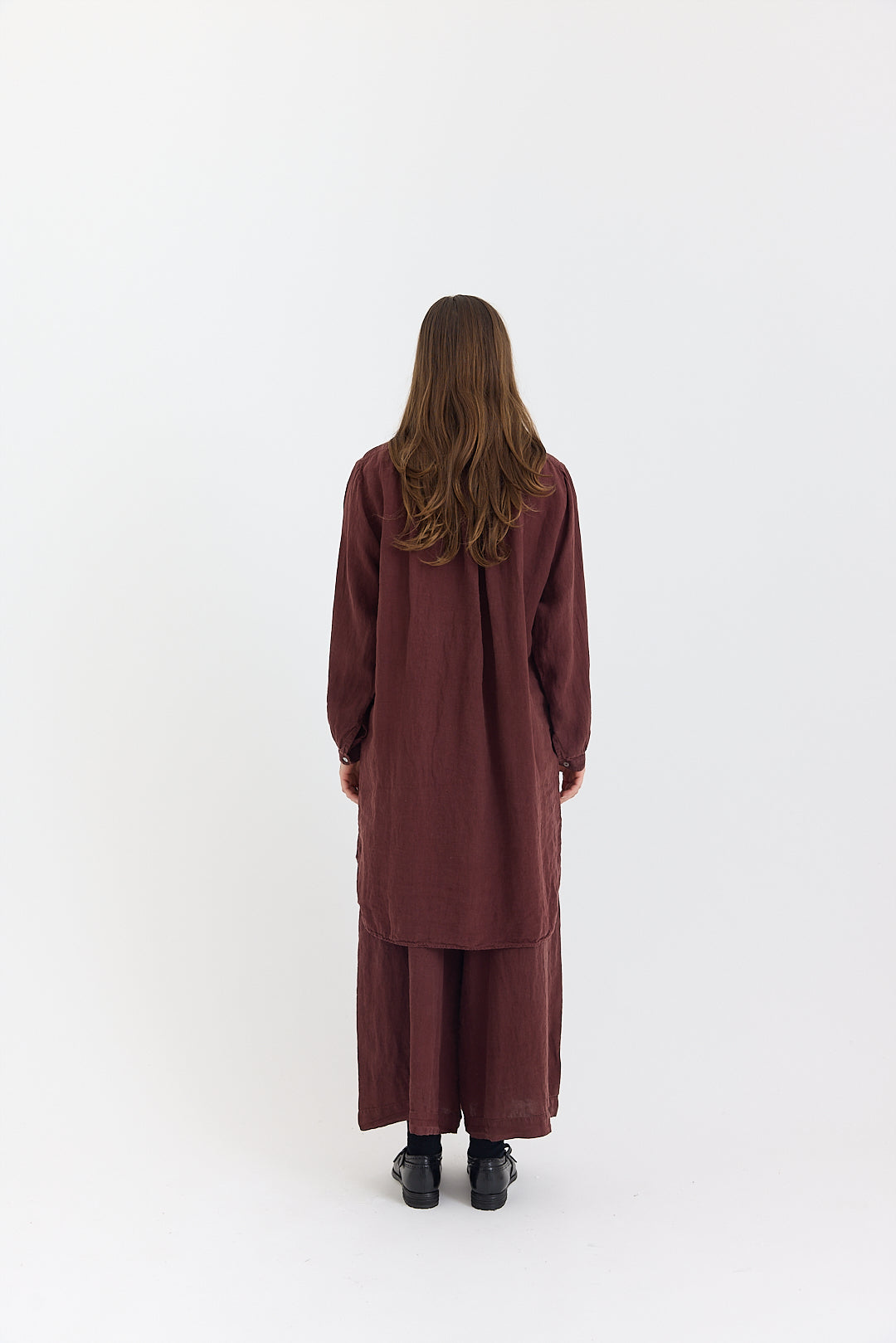 Fran Long Tunic Shirt - Light Linen
