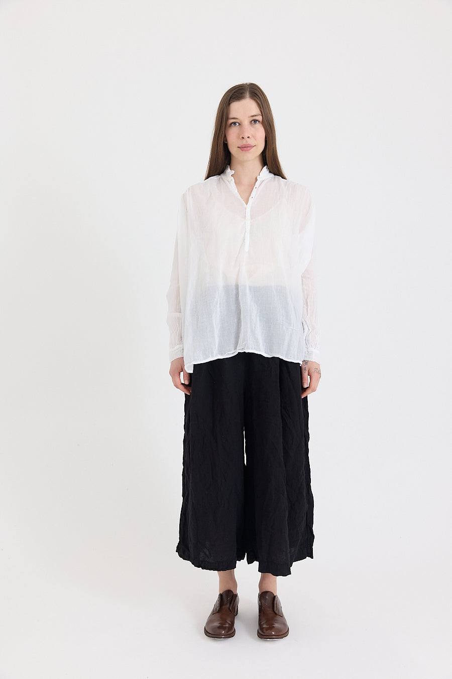 Hosta Wide Leg Pant - Light Linen