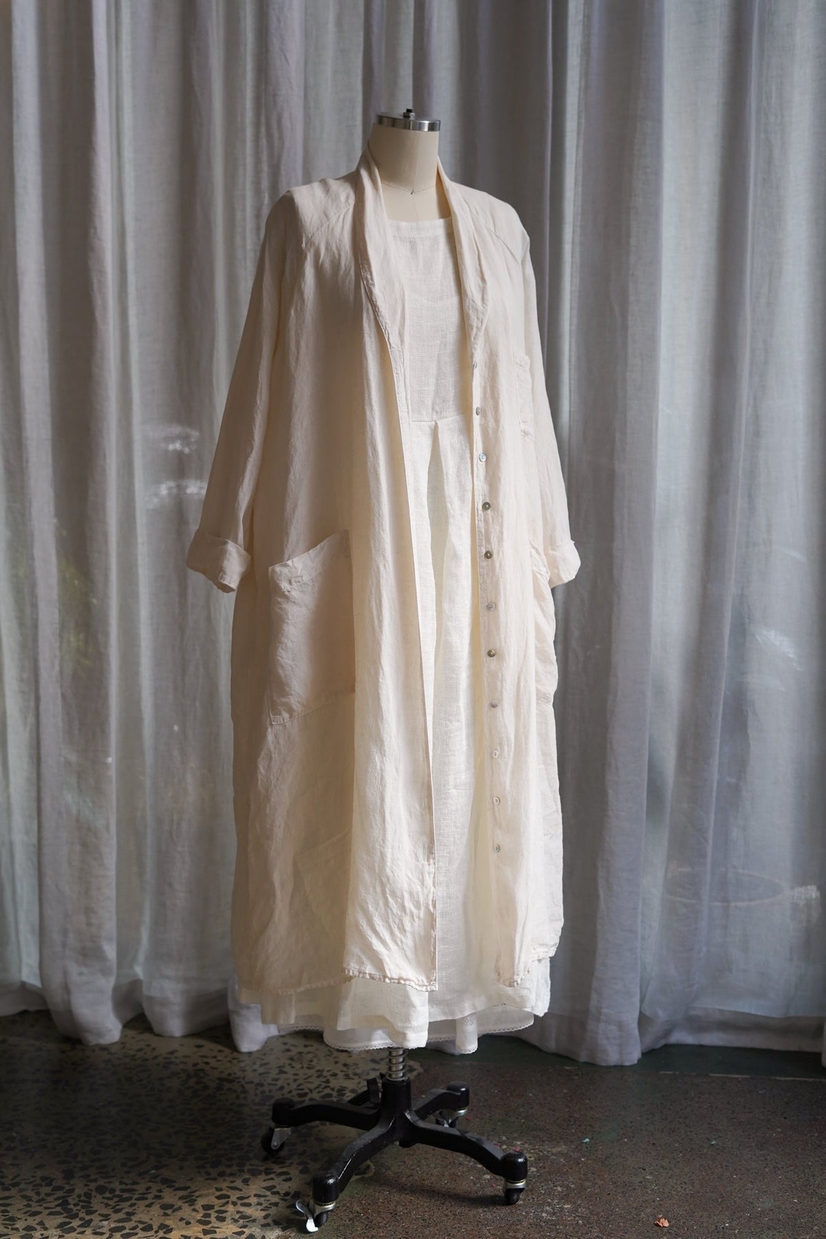 Linden Shirt Dress in Lightweight Linen