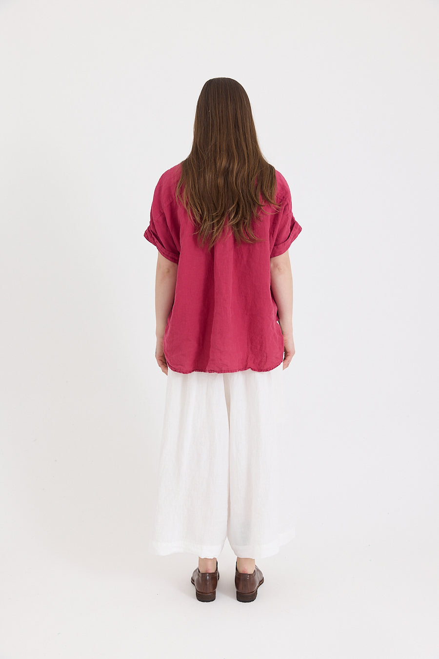 Hosta Wide Leg Pant - Light Linen